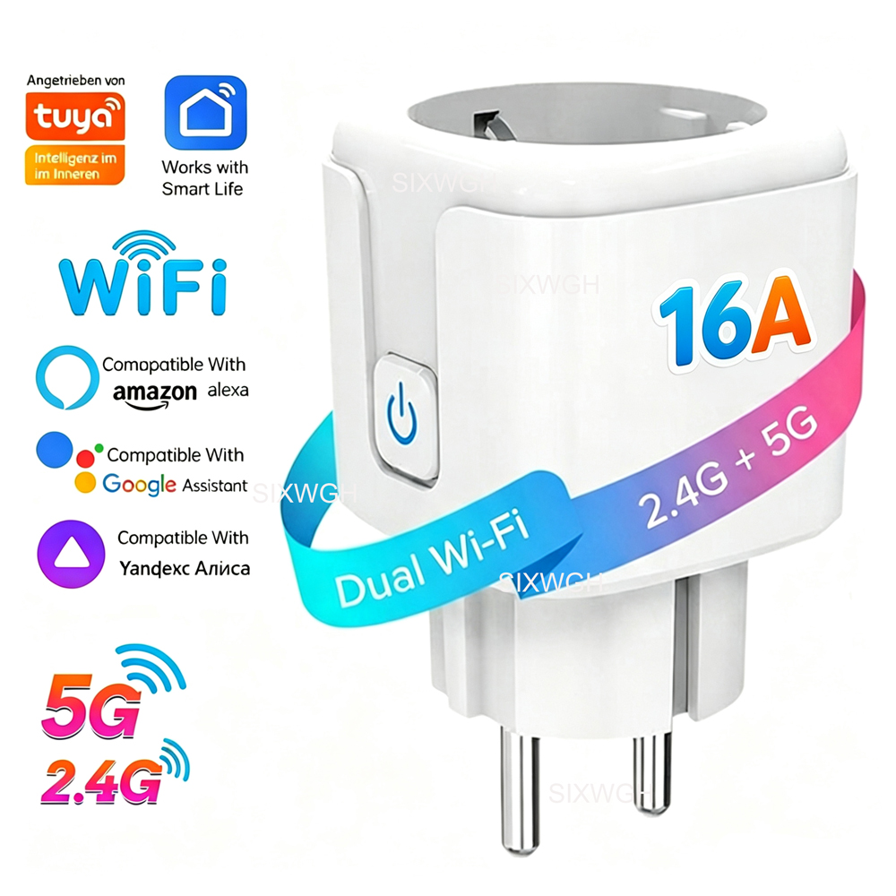 Tuya WiFi Dual-Band 2.4G&5G 16 - Timer Dual Outlet ulasan dan harga