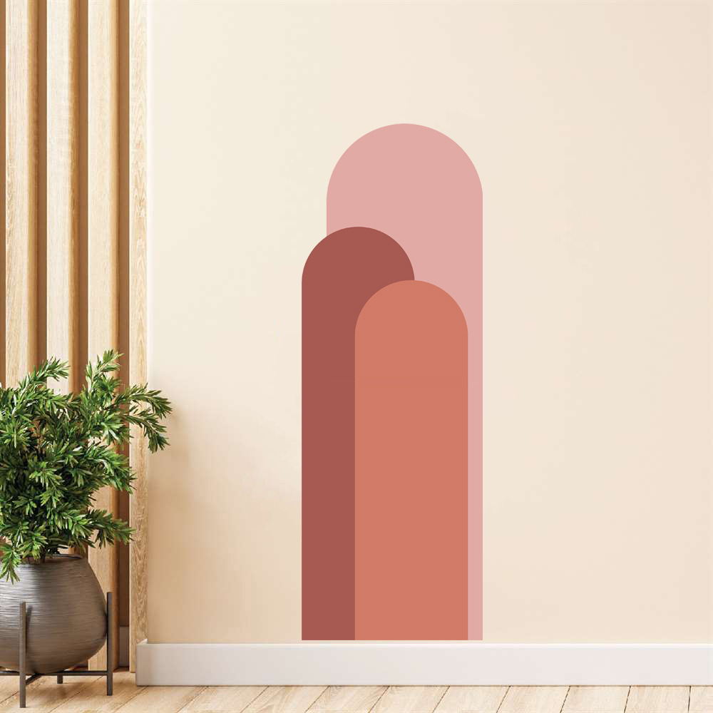 Bohemian Arch Wall Stickers Li - Pvc Panel Background ulasan dan harga